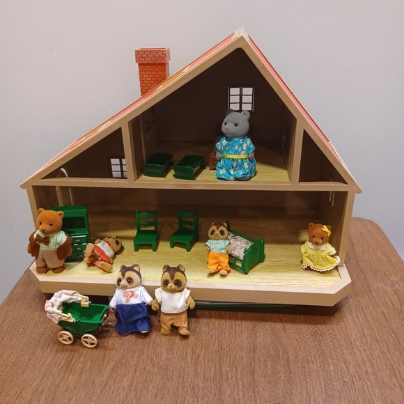 Calico Critters  Vintage 1985 Sylvania Epoch Other - FINAL FIRM MARKDOWN vintage Calico Critters  1985 Sylvania house/furn/critters